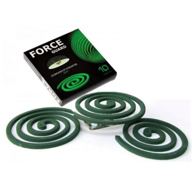 Спираль от комаров FORCE GUARD BIO Зелёные (60)