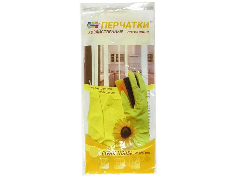 Перчатки латексные Clear House
