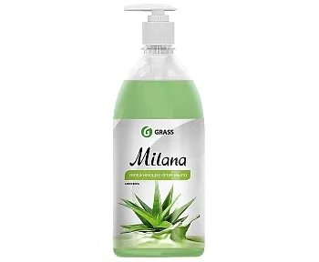 Жидкое крем-мыло "Milana" Алоэ вера 1 л. с дозатором 126601