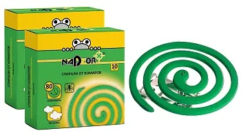 Спирали от комаров NADZOR ЗЕЛЕНЫЕ 10шт (60)