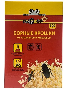 Борные крошки от тараканов и муравьев Nadzor 100г (24)