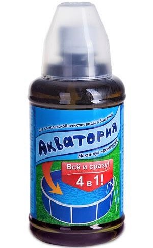 Акватория Макси-Пул-Комплекс 500мл ВХ (для бассейнов) с мерным стаканчиком х12